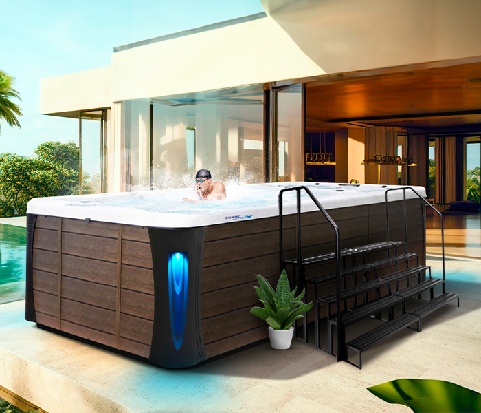 Calspas hot tub being used in a family setting - Alameda